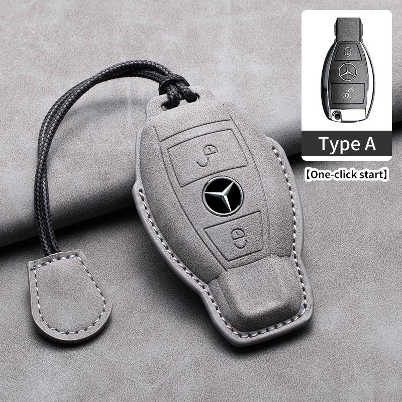 Car Key Case Cover For Mercedes Benz A C E S G Class GLC CLE CLA GLB GLS W177 W205 W213 W222 AMG W206 W223 S350 C260 C300 S400