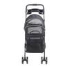 Pet Stroller One Click Folding Cat Stroller 4 Wheels Dog Wagon with Sun Shades and Cup Holder for Travel Black