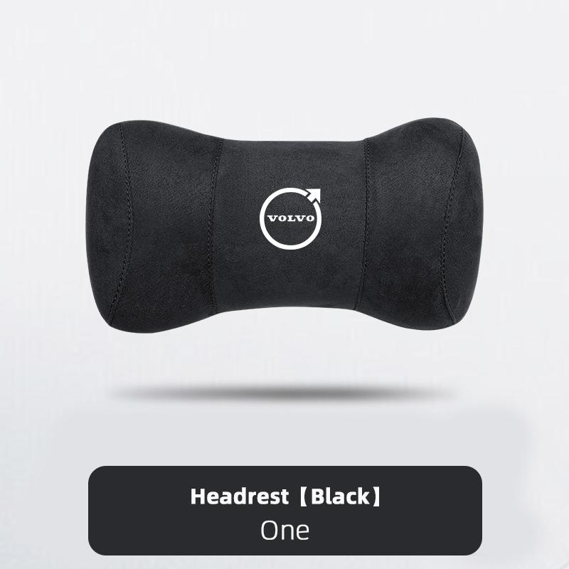 Volvo Car Seat Head Support Suede Memory Cotton Neck Pillow Interior Accessories For XC60 V90 V60 V40 XC90 S90 S60 C30 V70 XC40