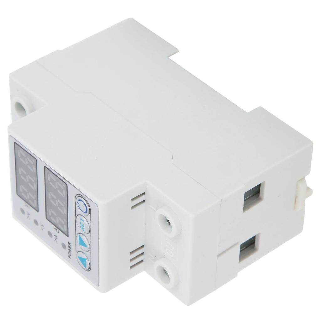 Защита от перенапряжения и пониженного напряжения, светодиодная, регулируемая, самовосстанавливающаяся, защита от тока переменного тока 220 В