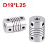 D19xL25 Алюминиевая гибкая муфта с челюстями 5 8 6.35мм 8мм 10мм Муфта для шагового двигателя ЧПУ Энкодеры Гравировальный станок