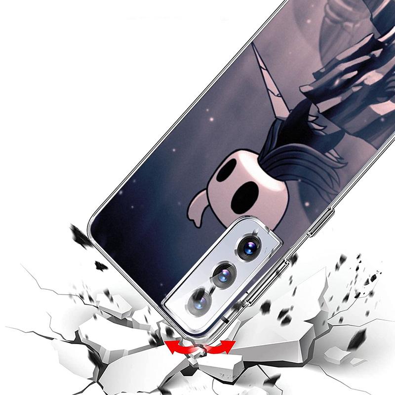 Мультяшный чехол для телефона Hollow Knight для Samsung Galaxy S24 S25 Edge S26 Ultra S23 S22 S21 Plus S20 FE + Персонализированный чехол с принтом Ga