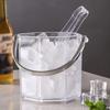 ZISIZ Acrylic Ice Bucket with Handle