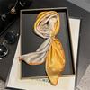 Luxury Brand 100% Natural Silk Scarf Women Design Small Square Shawl Hair Ribbon Headband Fashion Neckerchief Bandana