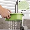Sink Drain Basket With Fine Mesh Touchless Garbage Disposal Double-Layer Structure Sink