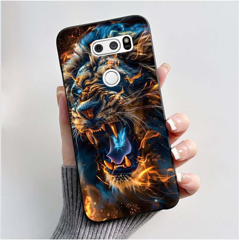 Чехол для LG V30 V30+ V30S V30S+ V35 V35+ ThinQ Тонкий Мягкий Черный Силиконовый Чехол Эстетичный Роскошный Милый Крутой Задняя Крышка для Мальчиков Девочек