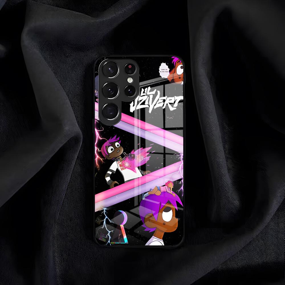 Чехол для телефона с изображением рэпера Lil Uzi V-Vert для Samsung S26 S25 Edge S24 S23 S22 S21 S20 Ultra Plus FE Стеклянная крышка