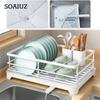 Sturdy Sink Storage Rack Durable Tableware Storage Organizer Dish Drain Rack  Bowls and Plates