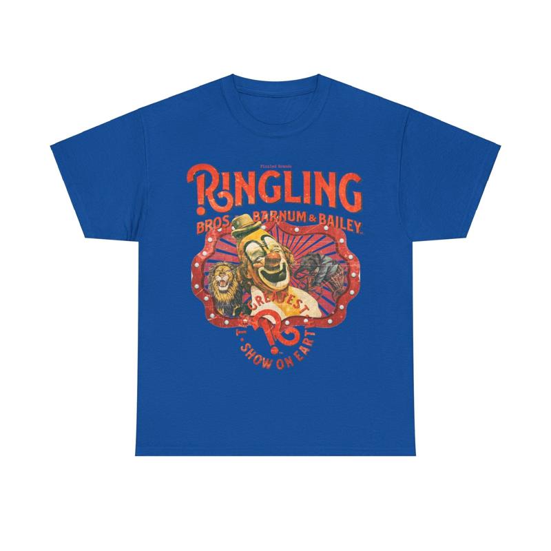 Футболка с ностальгическим ретро-логотипом Ringling Brothers Greatest Show on Earth