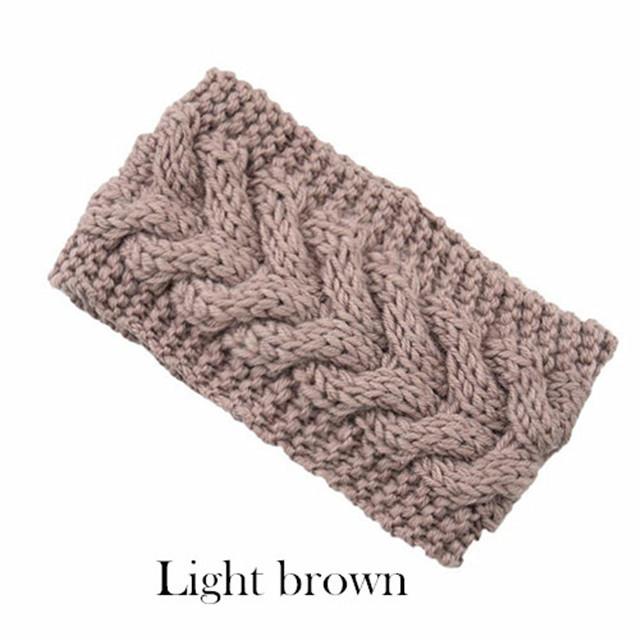 Зимние широкие повязки на голову для женщин, вязаный теплый тюрбан, повязка на голову, толстые массивные грелки для ушей, мягкие эластичные вязаные крючком повязки для волос, банданы, аксессуары для волос