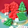 Silicone Christmas Tree Cake Mold DIY Snowman Gingerbread Man&Santa Claus Chocolate Mold Jello Pudding Molds Festive Treats Tool