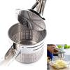 Side Hole Multi-function Manual Lemon Squeezer Stainless Steel Juicer Garlic Press Cocktail and Bar Tool