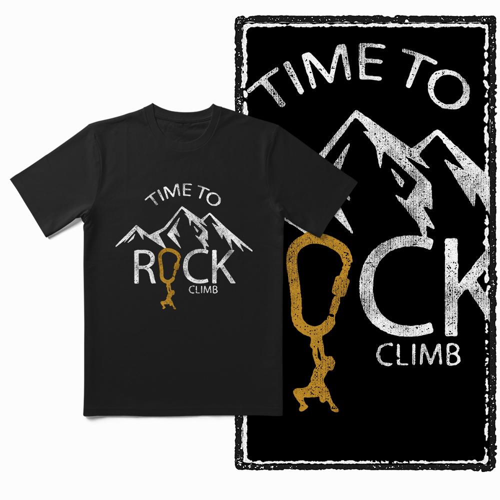 Coolmind Z1009 Rock Climb Graphic Tee 100 cotton big size exclusive graphic Unisex tshirt oneck tshirt for Unisex tee shirts