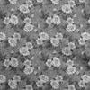 Cotton Flex Gray Fabric Floral Retro Fabric For Sewing Printed Craft Fabric By The Yard 40 Inch