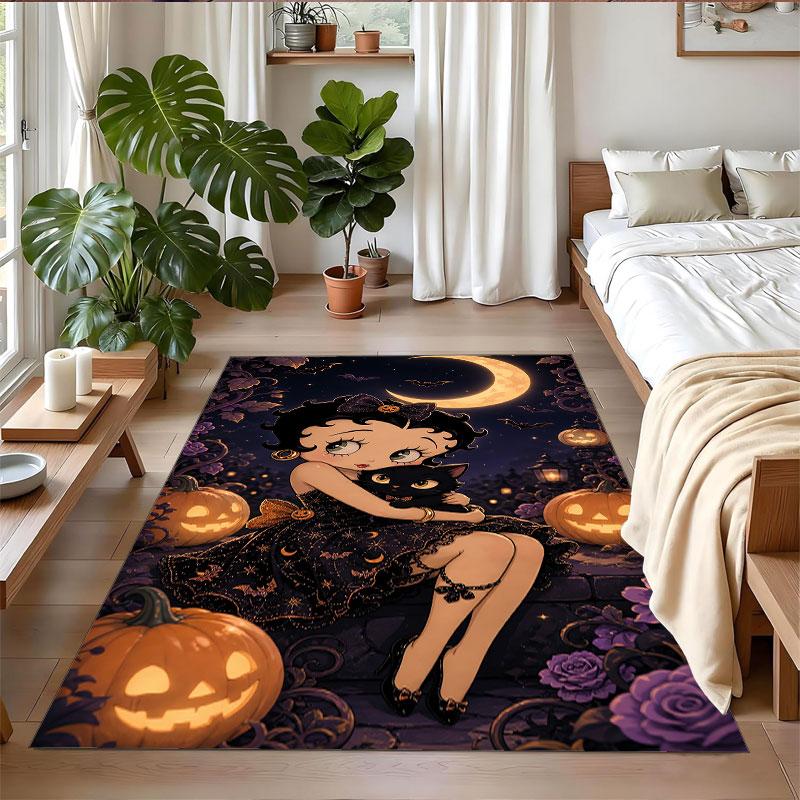 Crystal Velvet Rug Soft Non Slip Indoor Floor Mat Home DecorBetty Boop