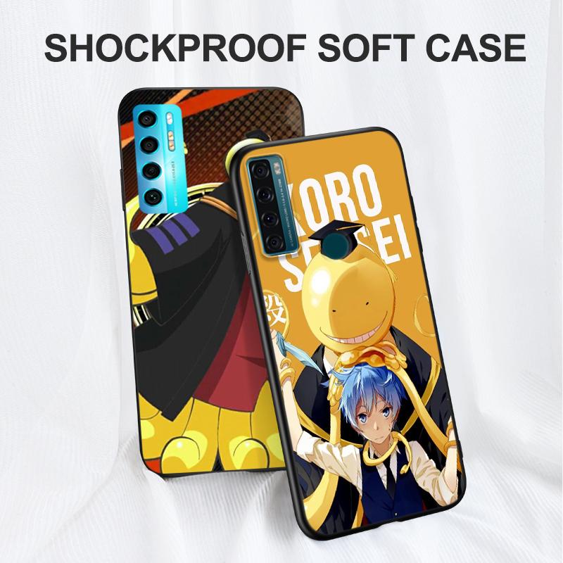 Black Tpu Case For ZTE Blade A3 A5 A7 2019 2020 A31 A51 A71 A7S V2020 L210 L8 Smart Vita 2022 V30 Assassination Classroom