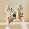 Four Seasons High-top Dad Shoes Women's Korean Version New 2025 Autumn Student Running Sports Thick-soled Heightening Casual Shoes