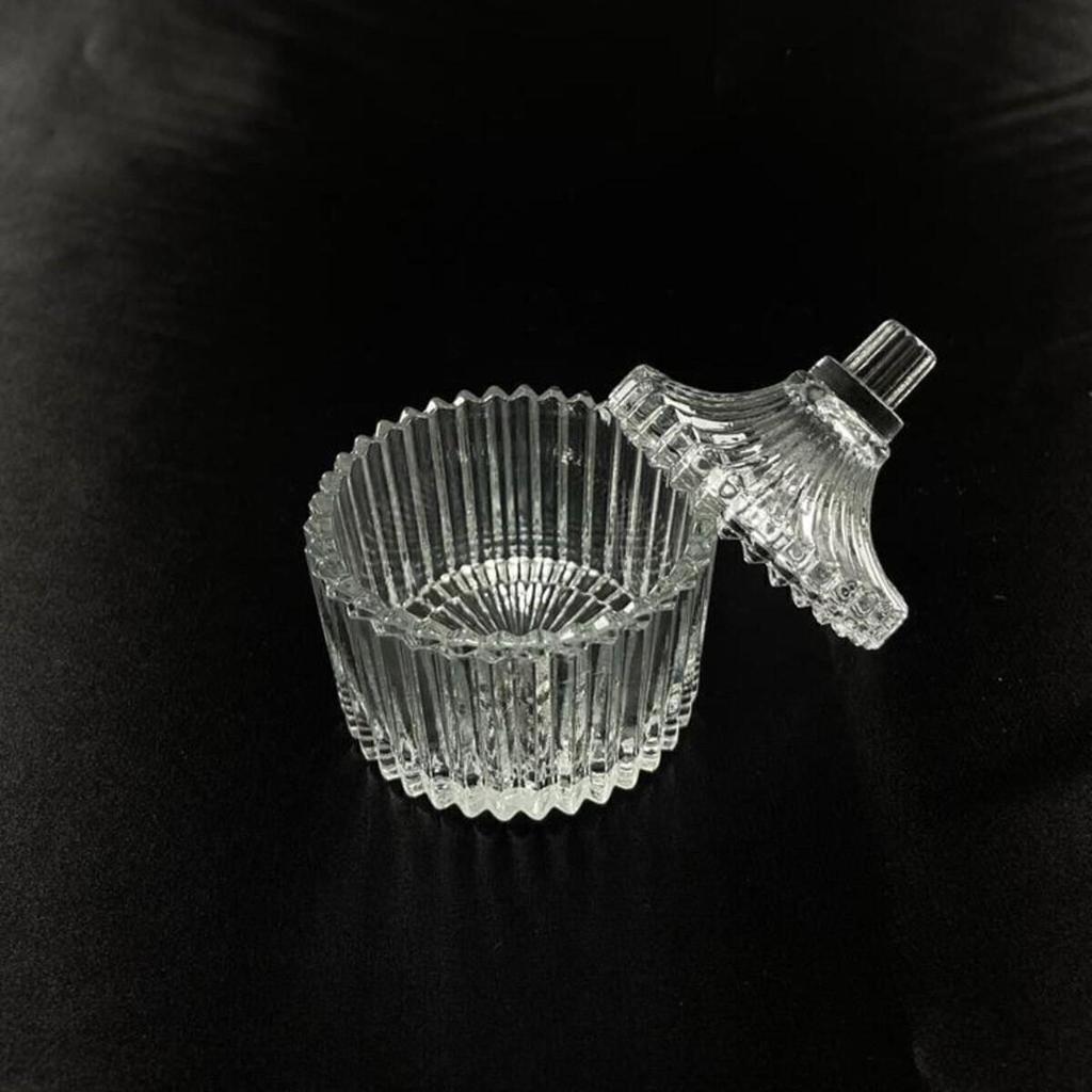 2 шт. Стеклянная крышка сахарница Домашняя кухонная стеклянная миска