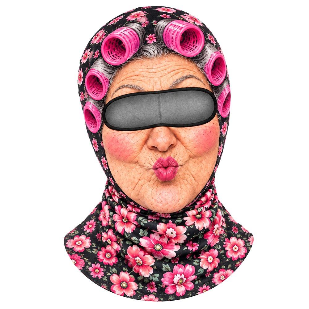 Breathable Funny Ski Mask Old Man Pattern Full Face Mask For Outdoor/Cycling/Pranks/Party