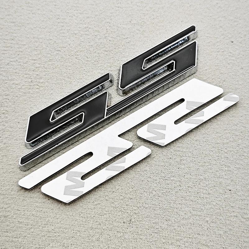 BODCA1 3D Metal Car Styling Red Black Logo SS Sticker Emblem Rear Trunk Badge For Chevrolet Camaro Chevelle Impala Malibu Accessories