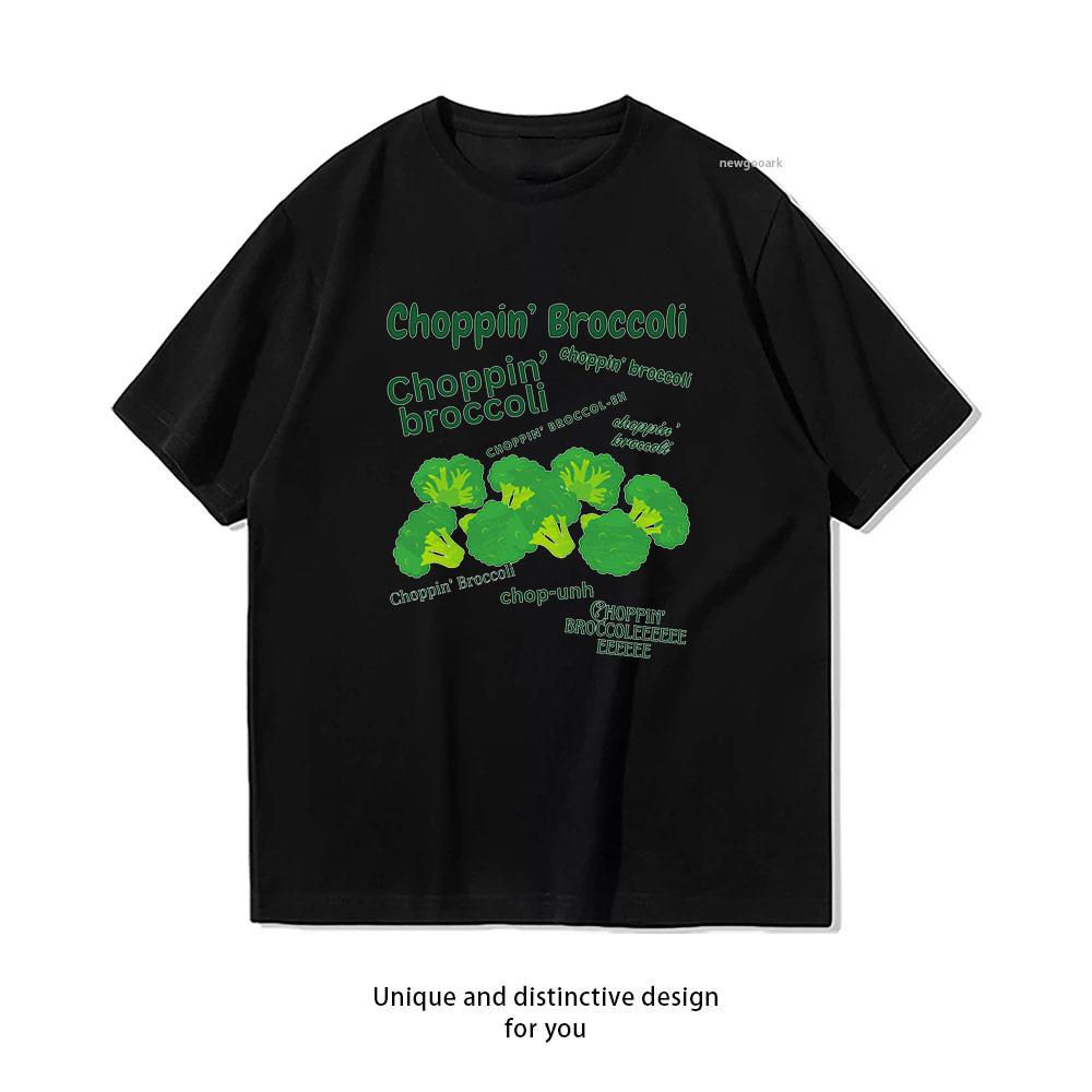 Choppin Broccoli Shirt Woman Man Summer Oneck Breathable Graphic T Shirts Casual Simple S3xl Trending Shortsleev