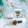 Hario V60 Термостойкая стеклянная прозрачная кофейная воронка Olive Wood 01 Кофейная воронка на 1-2 чашки VDGR-01-OV