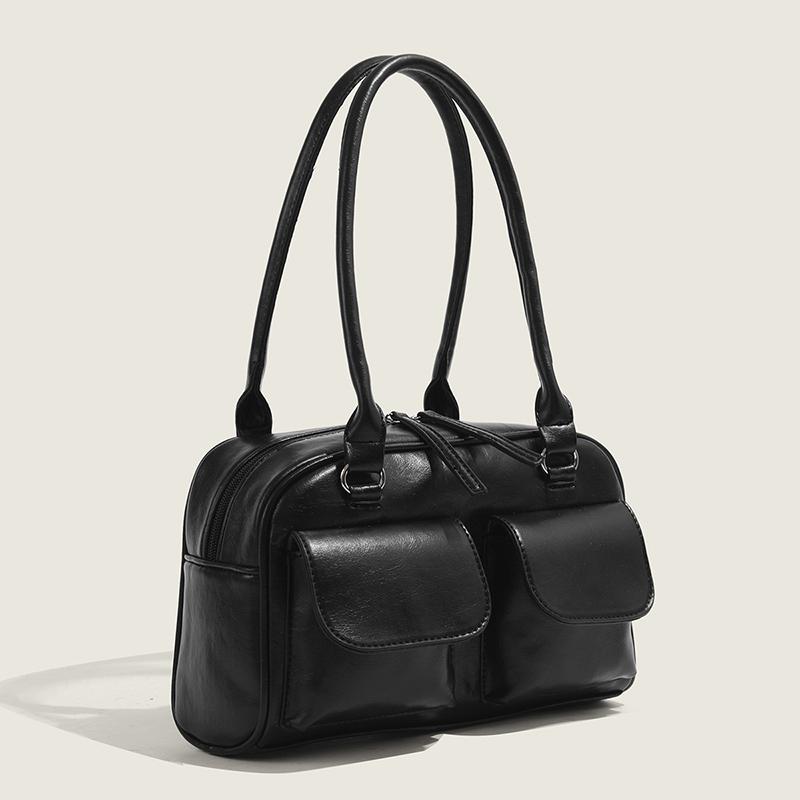 Большая вместительная сумка для женщин, корейская ретро-минималистская сумка для поездок на работу подмышкой, новые повседневные универсальные женские сумки через плечо