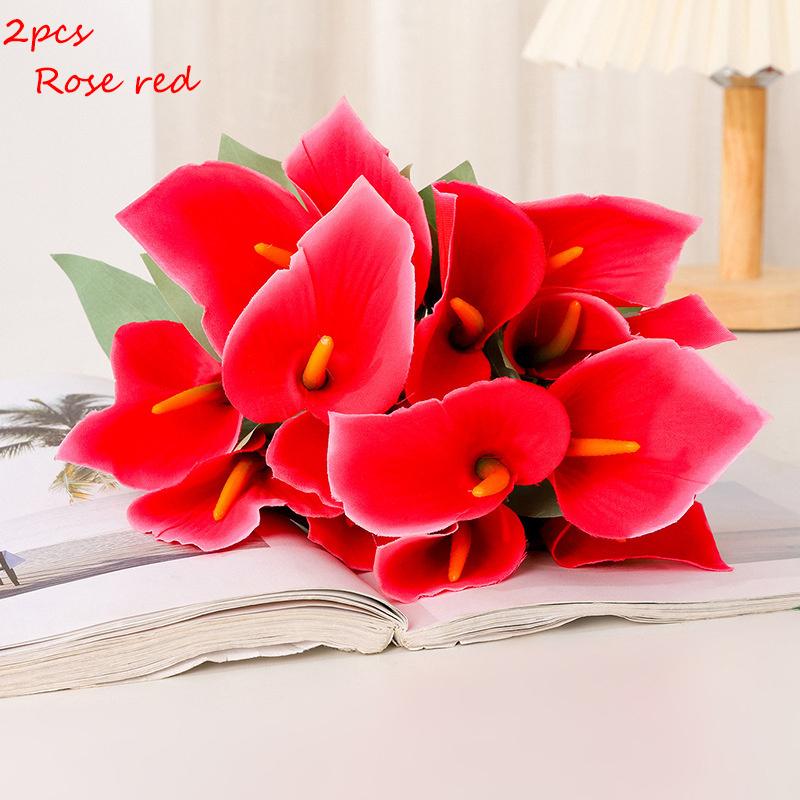 2PCS Calla lily bouquet, artificial flowers, artificial plant plastic flowers, home decoration artificial flowers