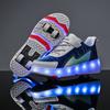 Новые туфли Runaway Shoes Четырехколесные туфли-шкивы для мальчиков и детей Обувь с колесами Обувь для катания на коньках для девочек