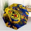 Club America Print Automatic Open Close Umbrella, Portable Foldable Umbrella, for Outdoor Commute Camping Trip, Ideal Birthday Gift