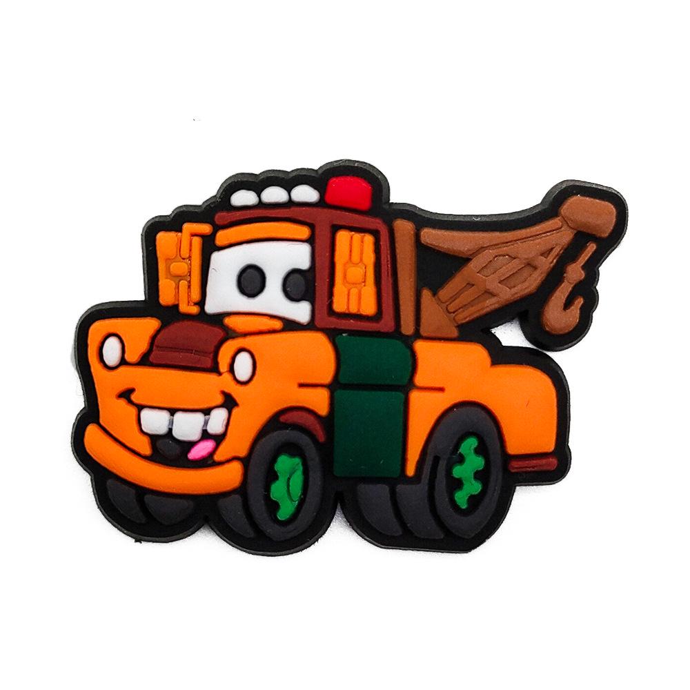 Мультяшные машинки Croc Charms и пряжки для обуви для украшения пляжной обуви