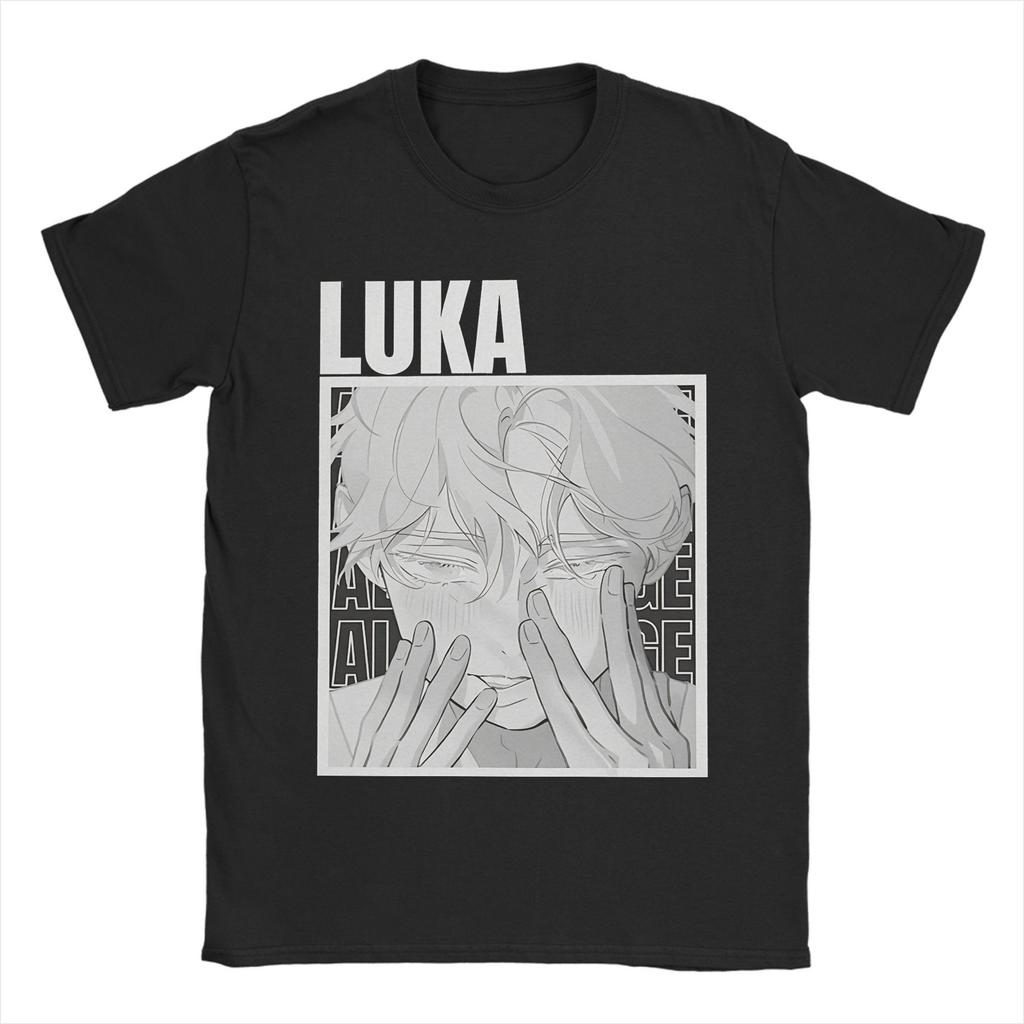 Мужские Женские Футболки Luka Инопланетянин Сцена Аниме Хлопковая Одежда Юмор Короткий Рукав Круглый Вырез Футболка Оригинальная Футболка
