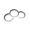 Gloss Carbon Fiber Pattern Dashboard Dial Gauge Rings Bezel Trim For Porsche 986 Boxster - ABS Plastic Made