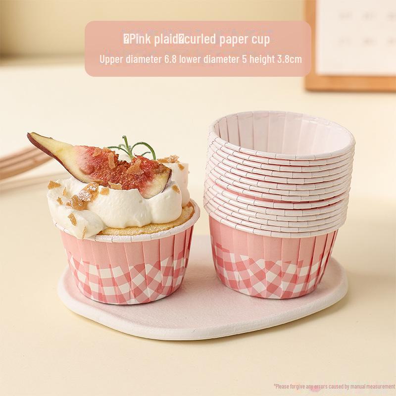 Бумажная форма для кексов с новогодним рисунком — термостойкая, с загнутыми краями для выпечки на год Змеи