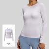 Women's Slim-Fit Long-Sleeve Yoga and Running Top