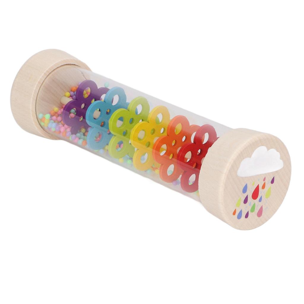 Rain Stick Wooden Rainmaker Toy Music Enlightenment Hand Eye Coordination Training Toy for Early