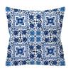 Blue White Porcelain Print Cushions Case Bohemian Style Mandala Geometry Pillows Case Modern Fashion Sofa Chairs Throw Pillows