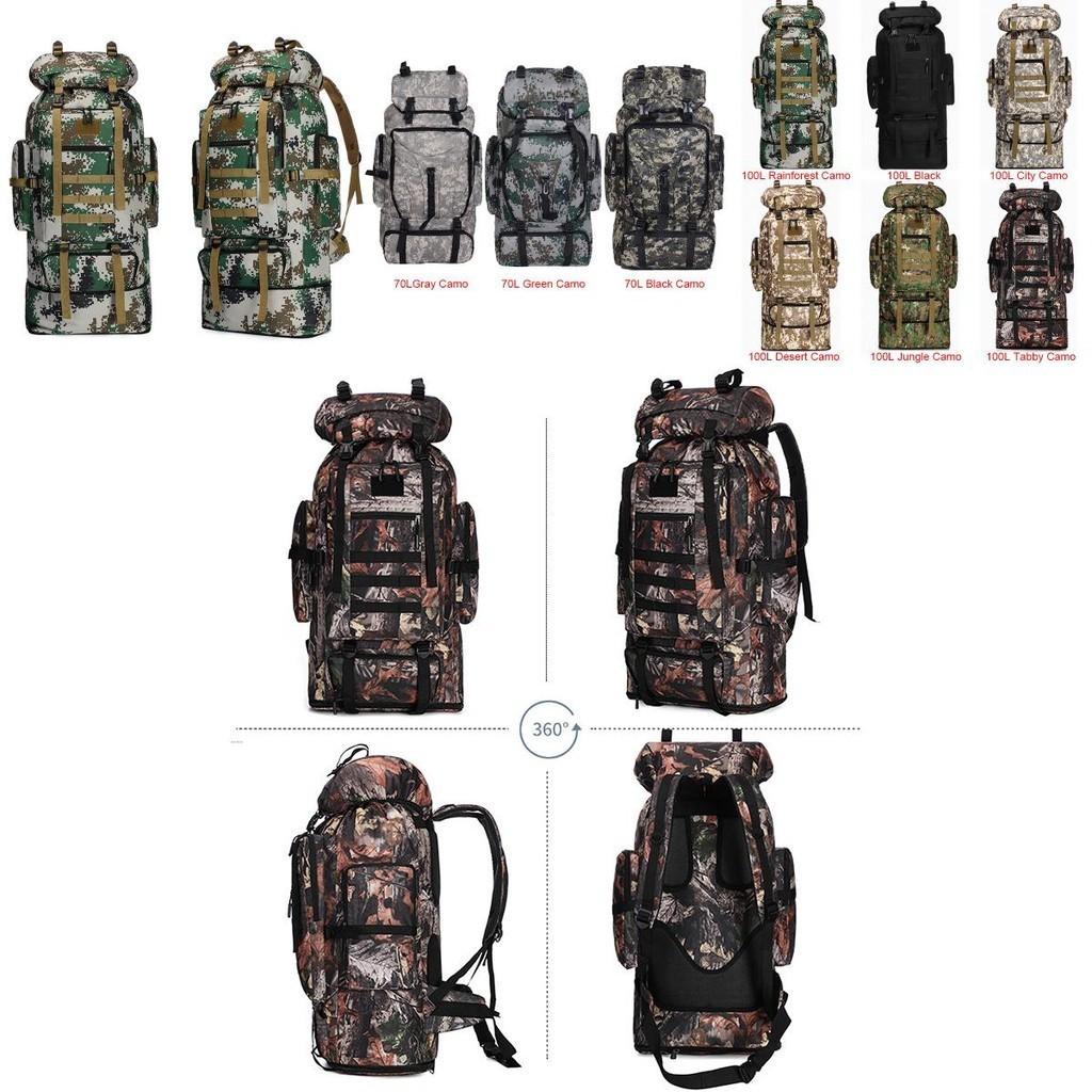 Rucksack Military 70l80l100loutdoor Tactical Backpacks Camping Hiking Trek Bag Shoulder Bags