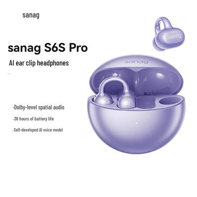 Беспроводные Bluetooth-наушники SANAG S6S Pro с открытым ухом и клипсой