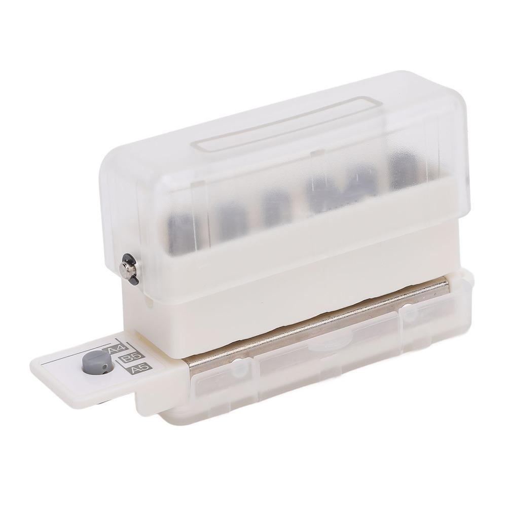 ABS Loose Leaf Punching Machine Practical Manual Puncher Handheld Mini Puncher Paper Crafting