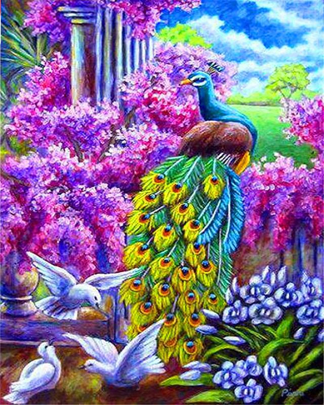 5D алмазная живопись Павлин Новое поступление Алмазная вышивка крестиком животное полная квадратная круглая дрель мозаика подарок ручной работы