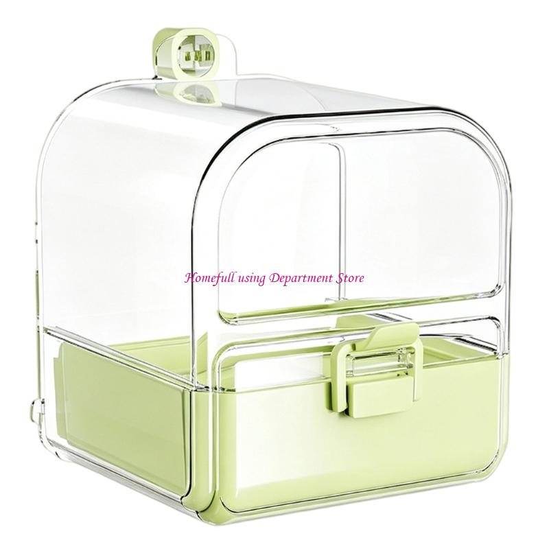 Small Bird Bath and Cup Accessory, Hanging Birdcage Station for Companion Birds and Regular Cage Routines