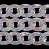 20pcs Ins Retro Rainbow Buckle Acrylic Long Chain Beads For Men Women Curb Cuban Link  Jewelry Making DIY Bracelet Necklace