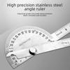 Многофункциональный транспортир и угловая линейка из нержавеющей стали на 180° для деревообработки