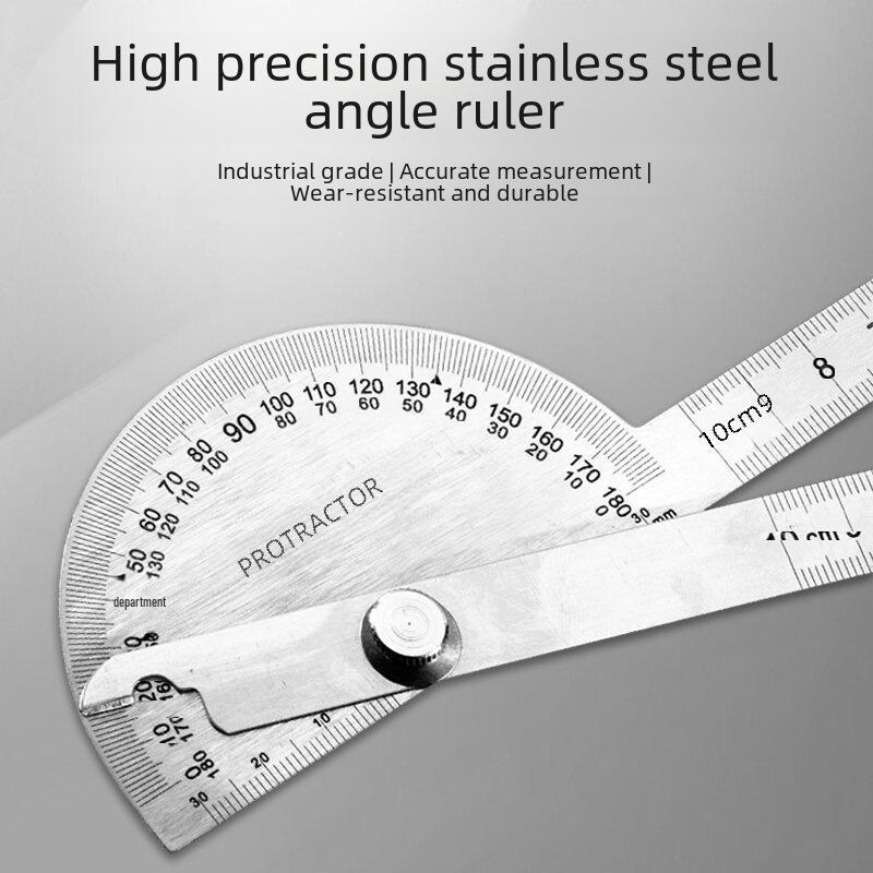 Многофункциональный транспортир и угловая линейка из нержавеющей стали на 180° для деревообработки