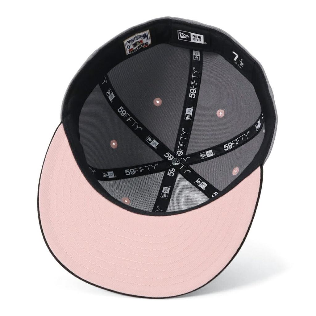 New Era 59FIFTY Side Patch MLB ONSPOTZ Special Edition NY 7 5950 NEYYANCO WS75TH STGRY BLACK Two-Tone Grey/Black 1/2