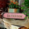 Винтажная металлическая табличка 'Ванная', Настенный декор для ванных комнат, спален и многого другого - Классический домашний акцент, Ностальгическое украшение