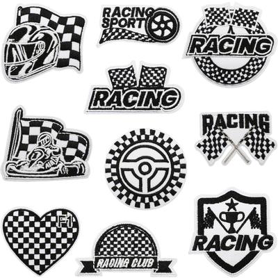 Вышивка Тканевая Наклейка Автомобиля Формулы-1 Флаг Руля Штамп Декоративные Колеса для Одежды Наклейка с Вышивкой Шлема Наклейка-Шеврон Гонки