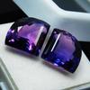 16 Ct Natural PURPLE Tanzanite  CERTIFIED Fancy Cut Pair Loose Gemstone