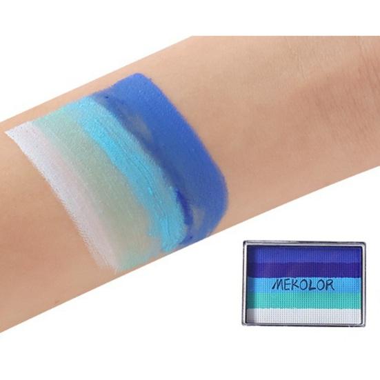 Радужная краска для лица 6 цветов, высокопигментированная, смываемая, на водной основе, краска для лица для детей и взрослых, музыкальный фестиваль, вечеринка, косплей, макияж, боди-арт, живопись